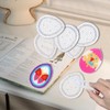 UptVin Pack of 6 Ironing Beads Plates, Transparent Pegboards, Egg