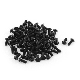 uxcell M3x7mm 10.9 Alloy Steel Button Head Hex Socket Cap Screw Bolt 100pcs