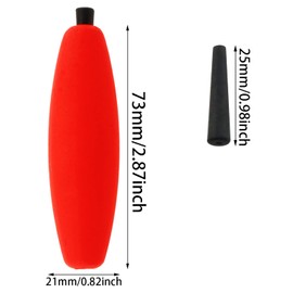 heyous 10PCS Peg Floats Fishing Fish Spike Float Foam Cigar Slip Fishing Corks Bobbers Fishing Float Fishing Long Cast Fishing Float Fishing Sea Rod Float with Pipe Plug (Assorted Colors)