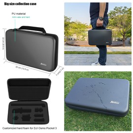 Accessories Kit for DJI Osmo Pocket 3 Creator Combo Case Magnetic Bracket Mount Selfie Stick Tripod Glass Screen Protector Suction Cup Chest Head Strap Backpack Clip Bundle for Pocket3 58E