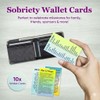 10 Pack Sobriety Cards for Wallet - AA 12 Step