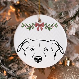 Minimal Dog Christmas Ornament:_#13 Beauceron