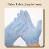 MOLOPPO Bath Glove 2 PCS Use Loofah Sponge Exfoliating Body