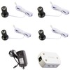 LEDupdates 4 Pack Mini Showcase Spotlight, 12v 4000K Jewelry Cabinet