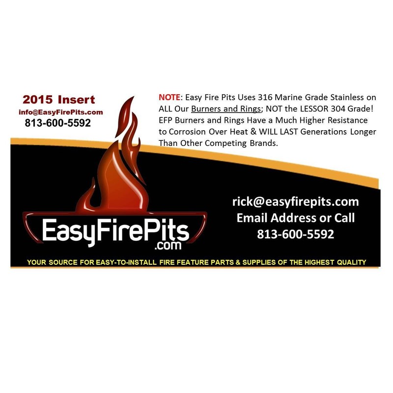 EasyFirePits Lifetime Warranted 316 Stainless Steel Fireplace Log Lighters (48.00,