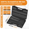ENERTWIST 228 Pcs Screwdriver Bit Set, CR-V 1/4" Hex Shank