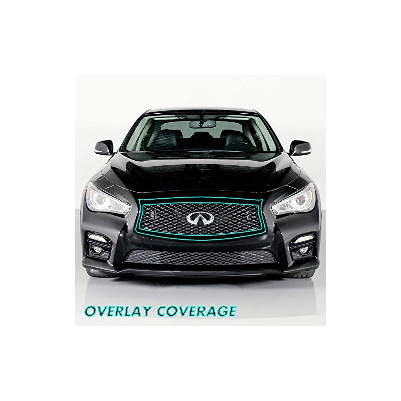 SlickMod Chrome Delete Blackout Vinyl Overlay for 2014-2017 Infiniti Q50