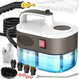 Portable Steam Cleaner，1200ml Handheld Steam Cleaner for Home，Powerful Pressurized Steamer for Cleaning with 6 Gears，10s Rapid Heating Steam Cleaner for Grease,Dirt, Grout, Tile,Floor, Car