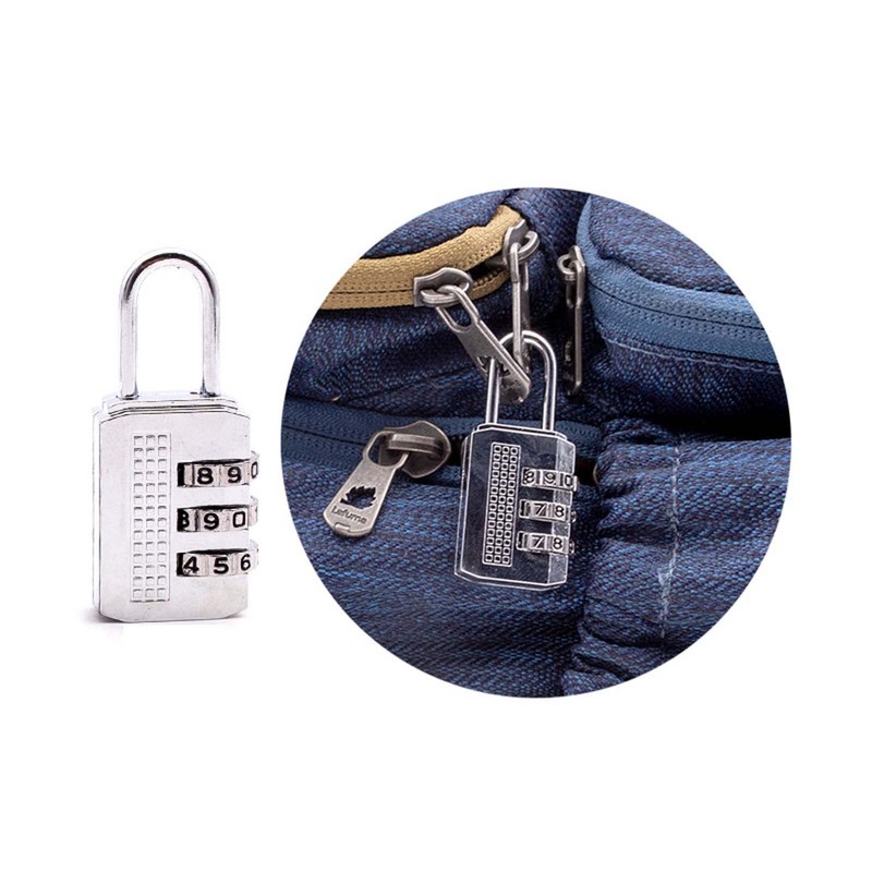 Lansonee 7 Pcs Suitcase Locks with 3 Digit Combination Padlock