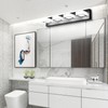 Ralbay 5 Color Temperature Black Vanity Lights for Bathroom Dimmable