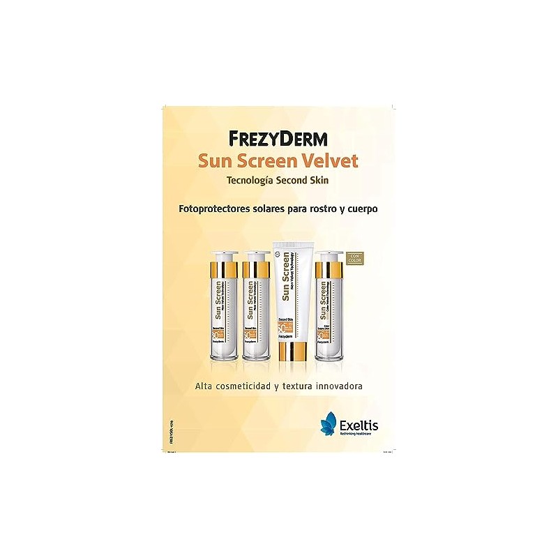 FrezyDerm Sun Screen Velvet Second Skin Technology Face SPF30 by