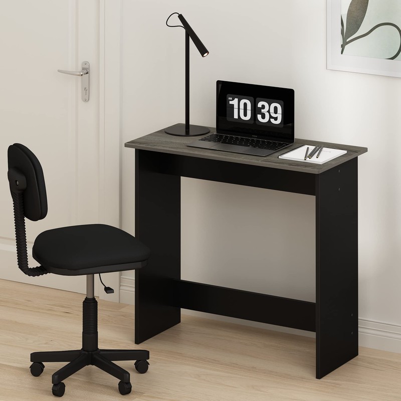 FURINNO Simplistic Study Table For Residential Use, French Oak Grey,