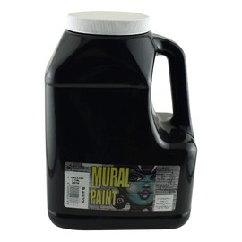 CHROMA Acrylic Mural Paint for Interior and Exterior Murals - Lightfast, Mixable, Hard-Wearing Vibrant Pigment, Gallon Blacktop (2878)