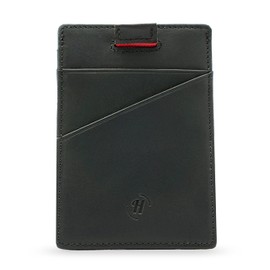 Hoq's Mens Card Wallet - Small Wallet with RFID Blocking - Pocket Friendly Card Holder for Men - Vegan Leather - Cool, Unique Slim Mens Wallet to Reduce The Bulk - The Adventurer
