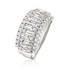 Ross-Simons 2.40 ct. t.w. Baguette and Round CZ Ring in