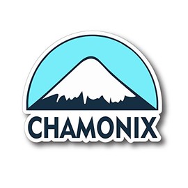 BOLDERGRAPHX Chamonix France 2 Pack 4 inch Decal for Bumpers Laptops ect.
