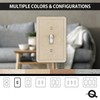 Questech Light Switch Cover, Single Toggle Wall Plate for Electrical