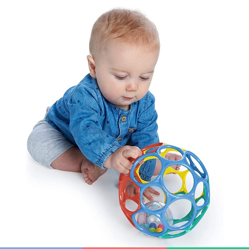 Bright Starts, 2 in 1 Ball Toy with Rattle