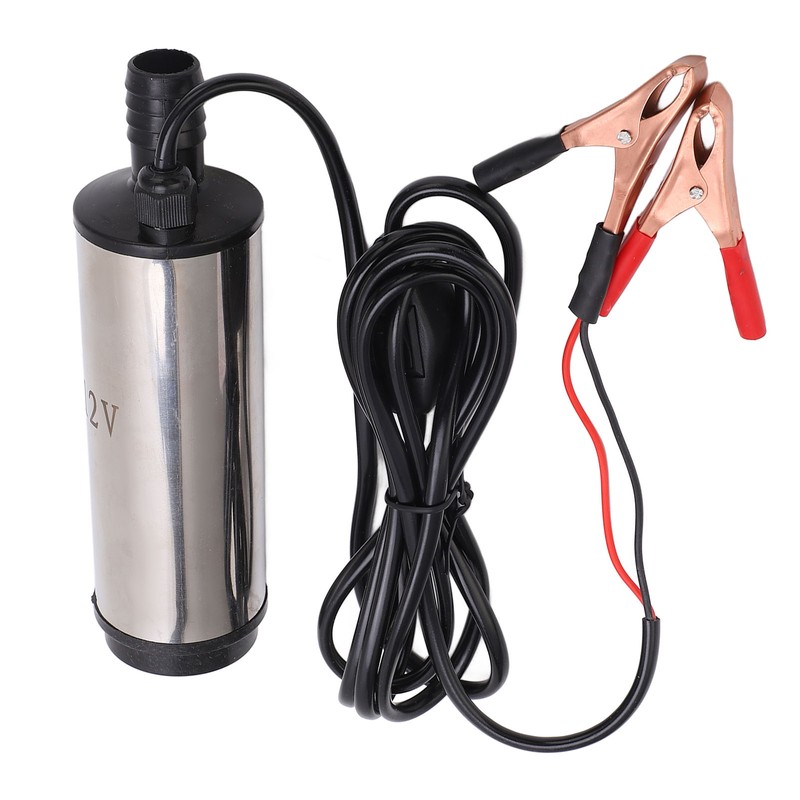 DC 12V Mini Refueling Pump with Filter Stainless Steel Diesel