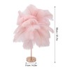 Decorative Table Lamp 30PCS Feathers USB Rechargeable Light Touch Control