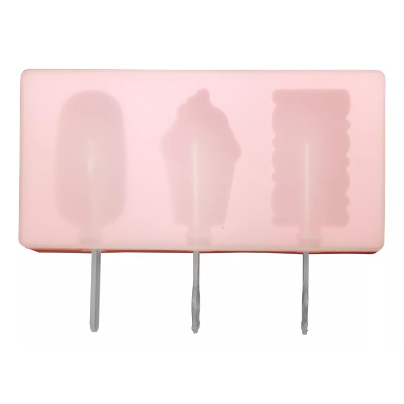 Innova Market Molde Silicón Paletas Ice Cream 3 Tipos