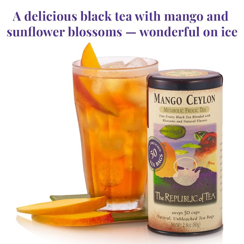 The Republic of Tea - Mango Ceylon Black Tea, Metabolic