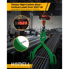 HOTYELL Log Lifting Tongs, 2 Claw Log Grapple Hook, Upgraded Timber Claw Hooks as Log Handling Tools for Dragging and Lifting Logs Used as Tractor, ATVs and Trucks Accessories (2 Claws - 30‘’)