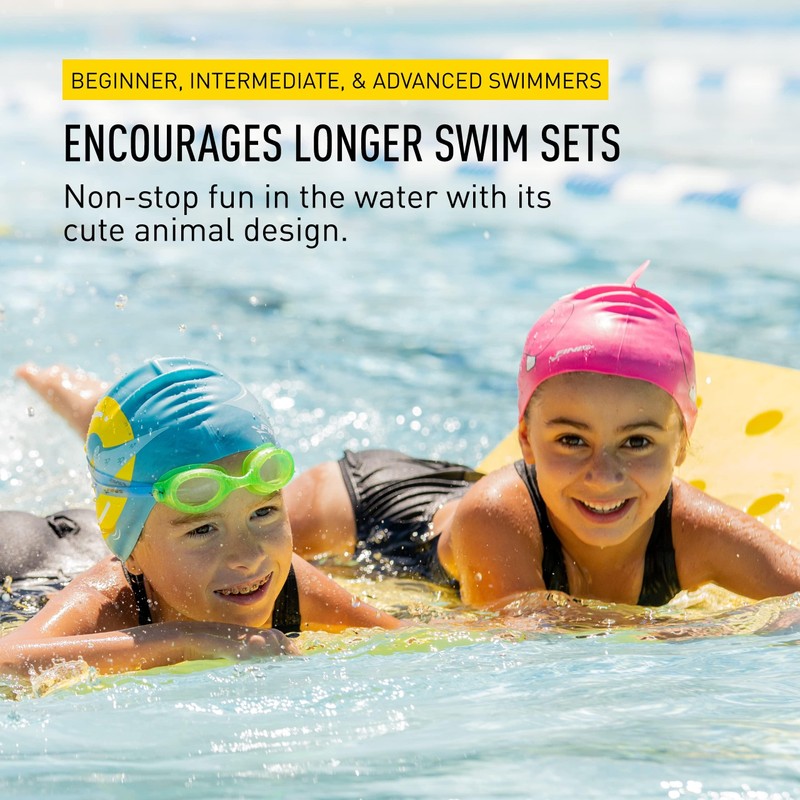 FINIS Animal Head Swim Cap (Hippo)