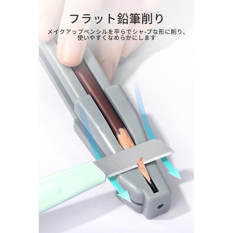 Flat Pencil Sharpener Eyebrow Pencil Sharpener 4 In 1 Cosmetic