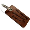 Lieblingsmensch Leather Key Ring "Fahr vorsichtig - Ich braucht Dich