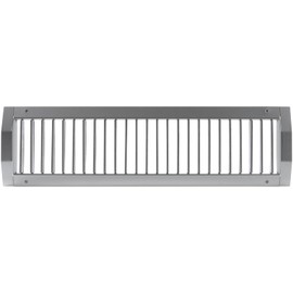 Repa Market 21" x 5" Inch Air Grille for Round Spiral Ducts - Adjustable Single Louvre Blade - Galvanized Ventilation Cover - Side Fit Round Surface Canal Ducting from 9.84" to 35.43" Inches