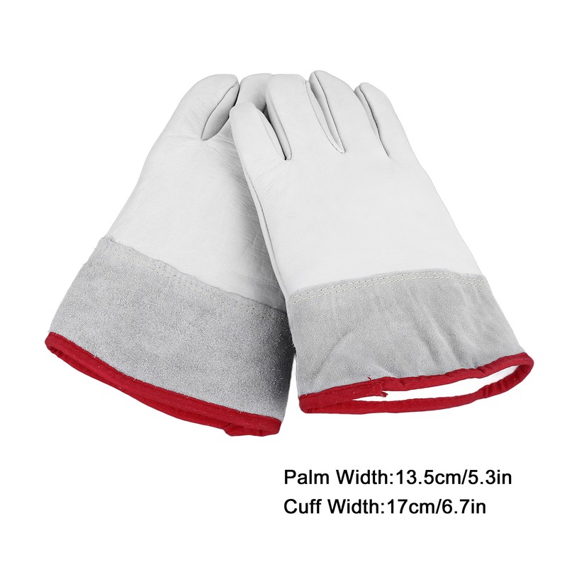 Work Gloves Waterproof Cowhide Cold Resistant Low Temperature Liquid Ammonia
