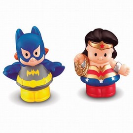 Little People DC Super Friends~Wonder Woman & Batgirl Figure Pack