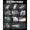 Faitio Foldable Ｗire Stripper Crimper, Folding Wire Stripping Tool, Multifunctional