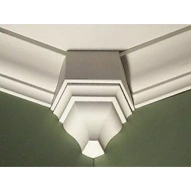 Crowncorners Crown Molding Corner Block fits 135 degree wall angle  - Fits 3 5/8" molding