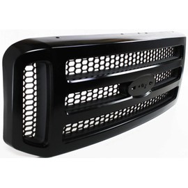Garage-Pro Grille Assembly Compatible with 2005-2007 Ford F-250 Super Duty, Fits 2005-2007 Ford F-350 Super Duty, Fits 2005-2007 Ford F-450 Super Duty Painted Black Shell and Insert