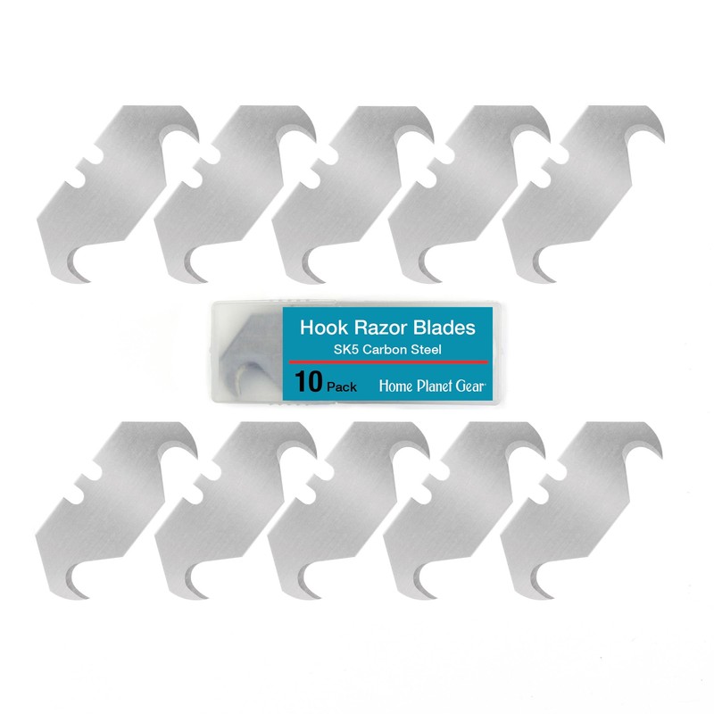 Hook Blade 10 Pack - Utility Knife Hooked Razor Blades
