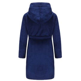 E.W Apparel Kids Boys Girls Hooded Towelling Bathrobe Dressing Gown 100% Cotton Terry Towel Soft Terry Cloth Robe 5-16 Years(Navy,11-12 Years) (2022-09-13)