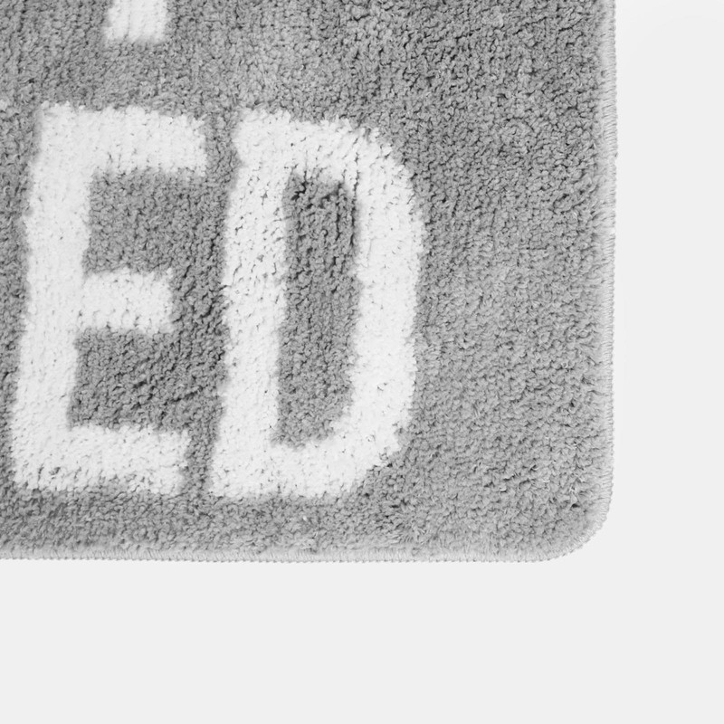 OHS Get Naked Bath Mat Grey, Super Soft Bath Mats