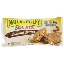 Nature Valley Sandwich Biscuit with Almond Butter (30 count), 1.35 oz/pouch