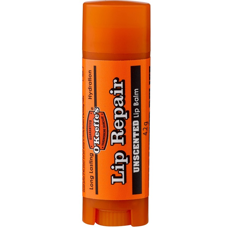 O'Keeffe's Lip Repair Unscented Lip Balm 4.2g (Pack of 3)