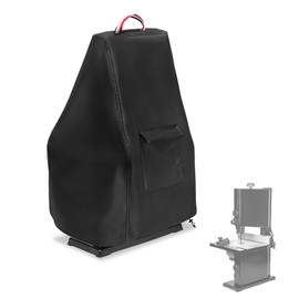 Exokugo 9-Inch Benchtop Bandsaw Cover, Heavy Duty Dustproof Metal Cutting Band Saw Cover with Plush Lining,Black