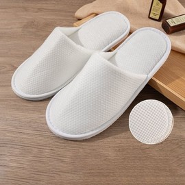 Noiseless disposable indoor slippers, comfortable travel slippers for men and women, color random 5 pairs