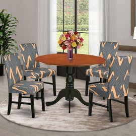 Alishomtll Stretch Chair Covers, Set of 4/6, Grey Chair Covers, Swing Chair, Elastic Chair Covers, Removable Washable Dining Room Chairs Covers for Restaurant, Hotel, Banquet (Grey, 4 Pieces)