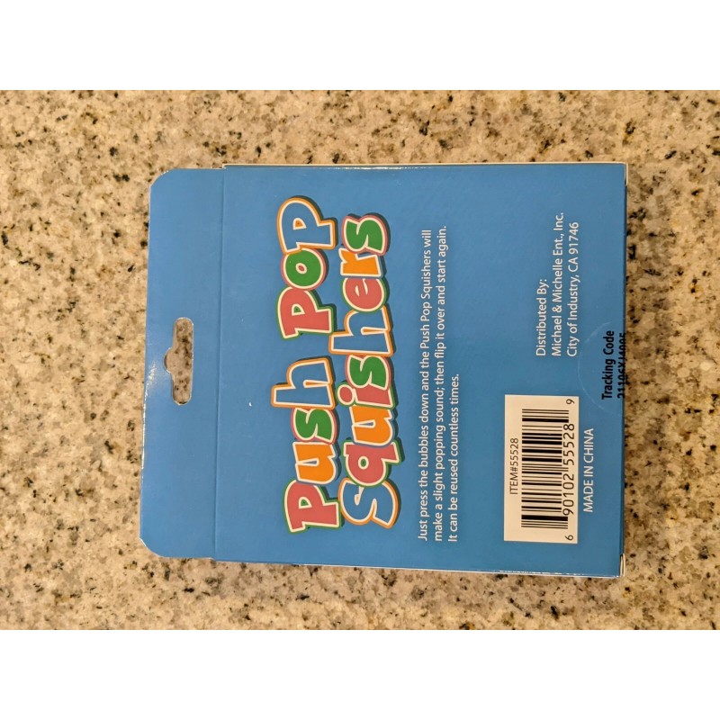 Push Pop Squishers Stress Relieving Fidget Toy Pink Red Green