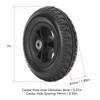 Wheelchair Wheel Replacement Non Slip Solid PU Strong Bearing Capacity