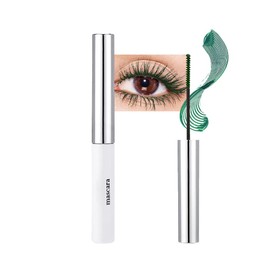 BINGBRUSH Colored Mascara for Eyelashes, Voluminous Colorful Mascara, Pink Purple Blue Green Red-Lengthening, Defining, Curling, Multiplying Formula (#04-Green-1, 1 Count (Pack of 1))