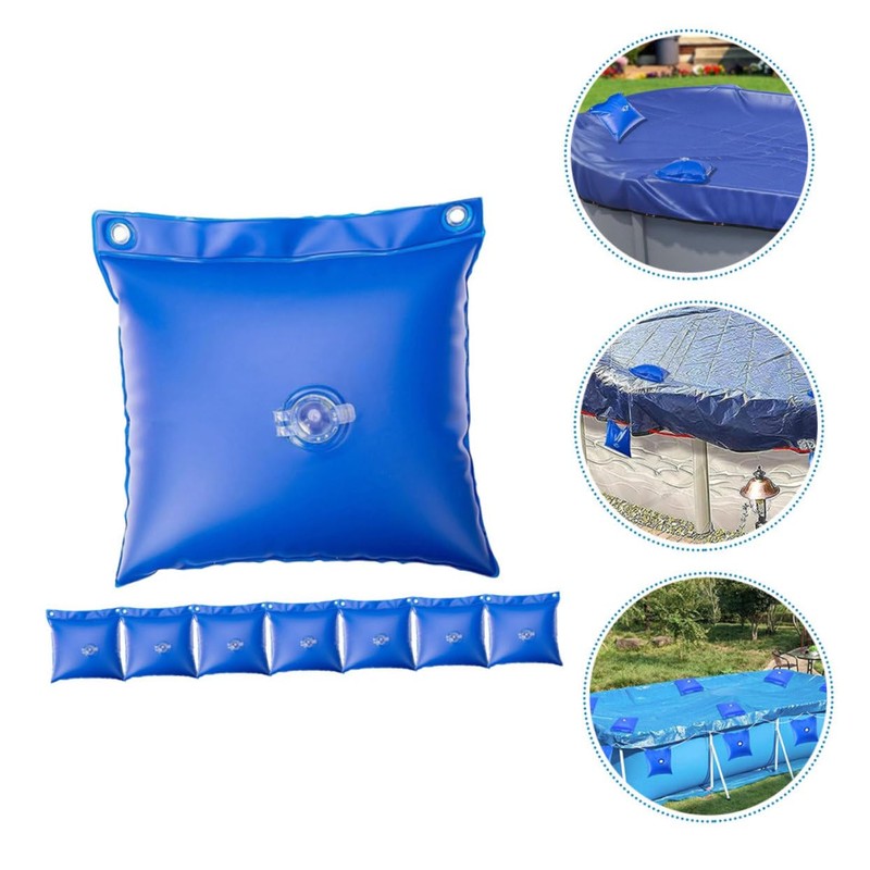 CIYODO 8Pcs Pool Winterizing Kit Durable Pool Cover Bags Multifunctional