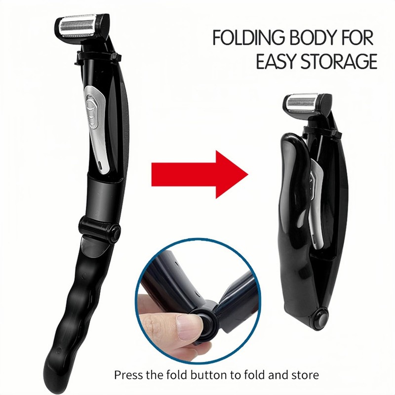 Bewinner Multifunctional Chest Back Razor for Men, Wet Body Razor