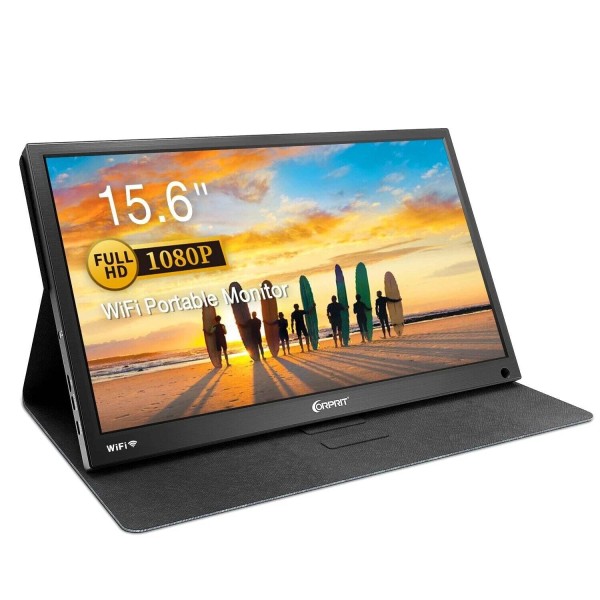 Corprit New 15.6"1080P Portable Monitor IPS Display External Monitor for